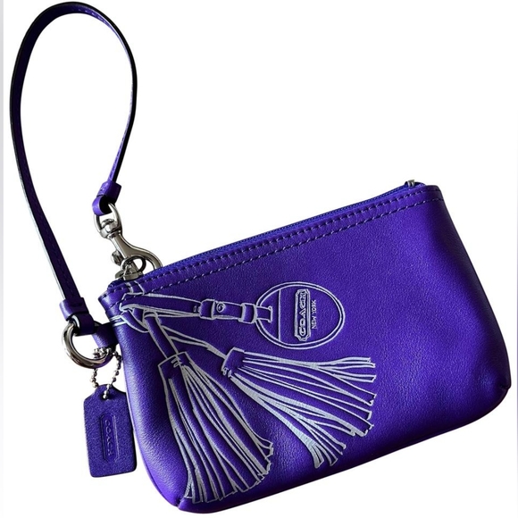 Coach Legacy Ultraviolet Wristlet - Picture 1 of 12